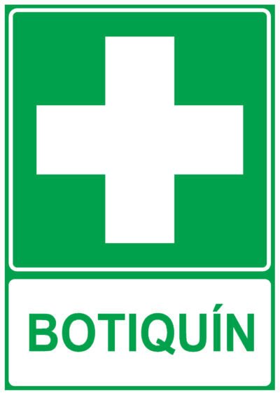 CARTEL Nº 1047 - BOTIQUIN 29,7X21 CM