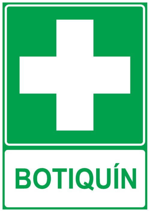 CARTEL Nº 1047 - BOTIQUIN 29,7X21 CM