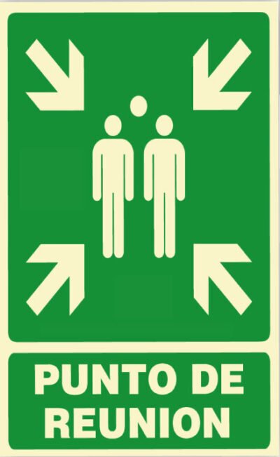 CARTEL Nº 1048 - PUNTO DE REUNION 29,7X21 CM