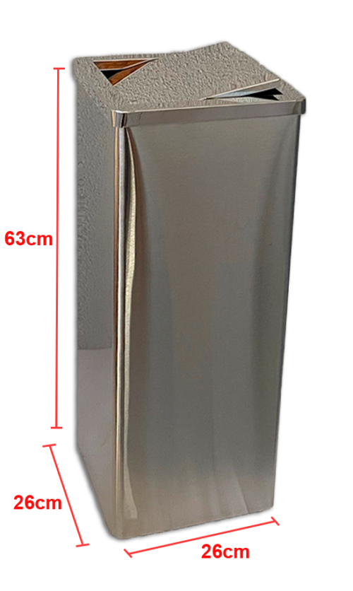 PAPELERA MOD VAIVEN INOX - Imagen 2