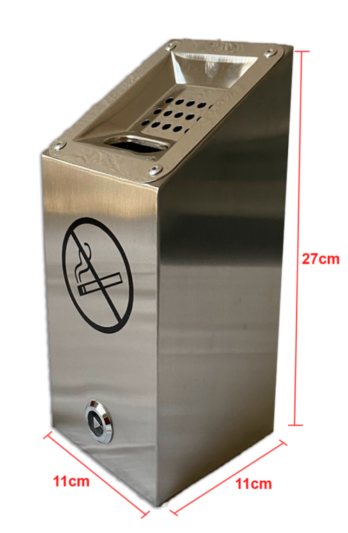 CENICERO PARED MINI ACERO INOX - Imagen 2