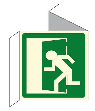 CARTEL Nº 1055 - SALIDA EMERG. 21X21CM + 3CM SOLAP