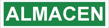 CARTEL Nº 1080 - ALMACEN 40X10 CM