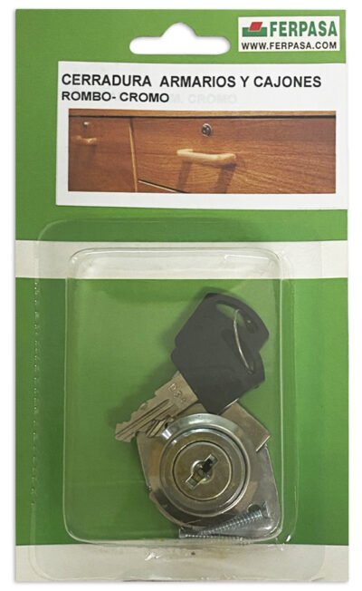 CERRADURA CAJÓN MOD ROMBO