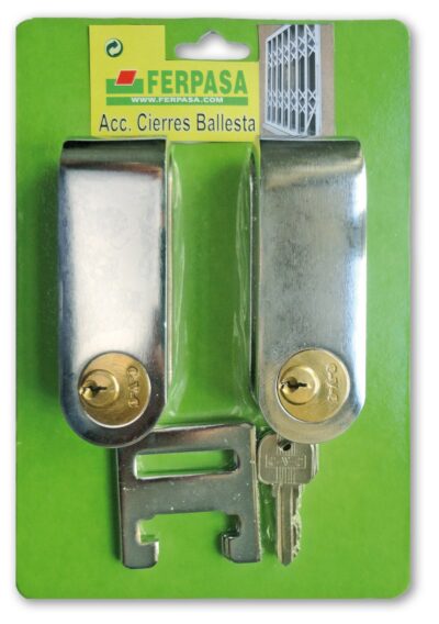 JUEGO 2 CANDADOS PARA CIERRE EXTENSIBLE (Opcionalmente varios juegos con  llaves iguales)