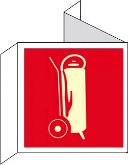 CARTEL Nº 2014 - CARRO INCENDIO 21X21CM + 3 CM