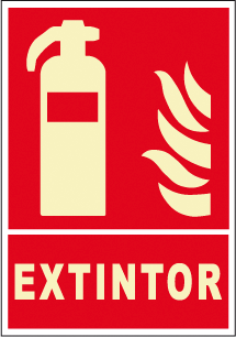 CARTEL Nº 2018 - EXTINTOR 29,7X21 CM