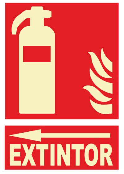 CARTEL Nº 2019 - EXTINTOR IZQ. 29,7X21 CM