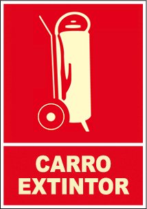 CARTEL Nº 2024 - CARRO EXTINTOR 29,7X21 CM