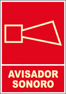 CARTEL Nº 2026 - AVISADOR SONORO 29,7X21 CM