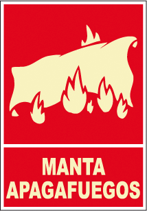 CARTEL Nº 2027 - MANTA APAGAFUEGOS 29,7X21 CM