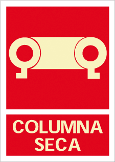 CARTEL Nº 2042 - COLUMNA SECA 29,7X21 CM