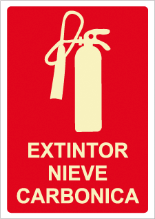 CARTEL Nº 2043 - EXT. NIEVE CARBONICA 29,7X21 CM