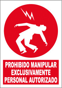 CARTEL Nº 3048 - PROH. MANIPULAR 29,7X21 CM