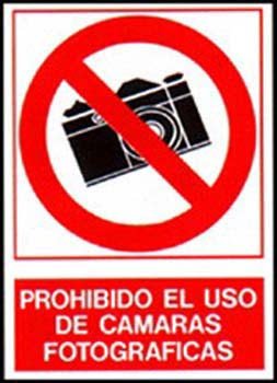 CARTEL Nº 3050 - PROH. HACER FOTOS 29,7x21