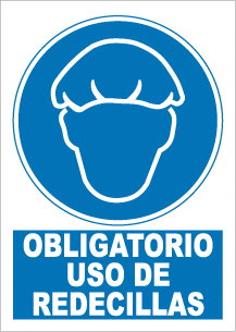 CARTEL Nº 4009 - OBLG. USO REDECILLAS 29,7X21 CM