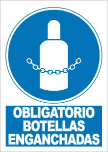 CARTEL Nº 4012 - OBLG. BOT. ENGANCHADAS 29,7X21 CM