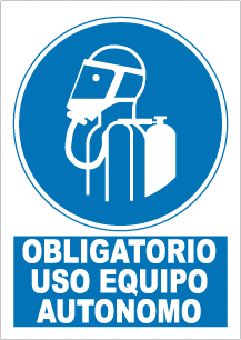 CARTEL Nº 4019 - OBLG. EQUIPO AUTONOMO 29,7X21 CM
