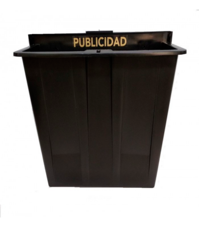 CESTA PUBLICIDAD POLIETILENO NEGRO