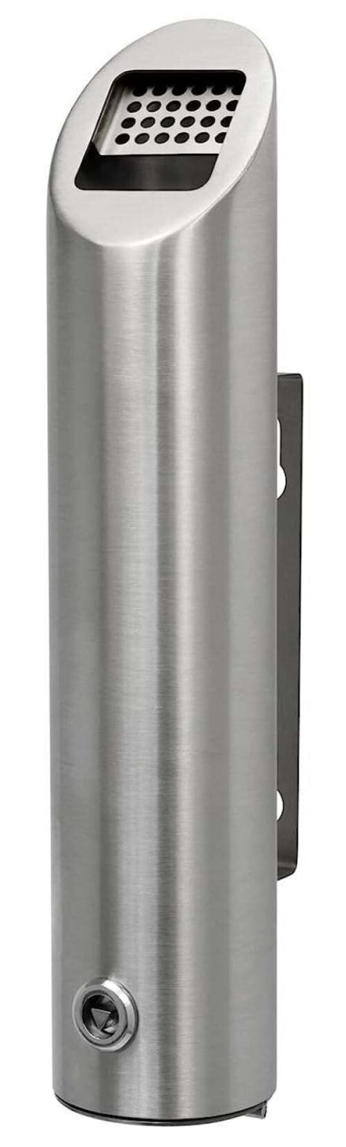 CENICERO PARED TUBULAR ACERO INOX 29X6 CM