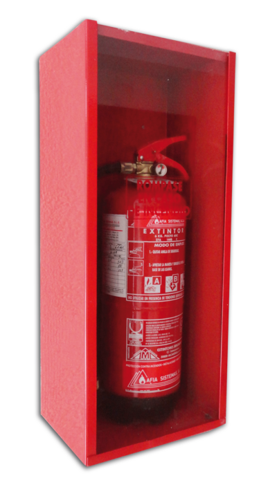 ARMARIO EXTINTOR C/GUIAS METACRILATO 640X270X200 MM