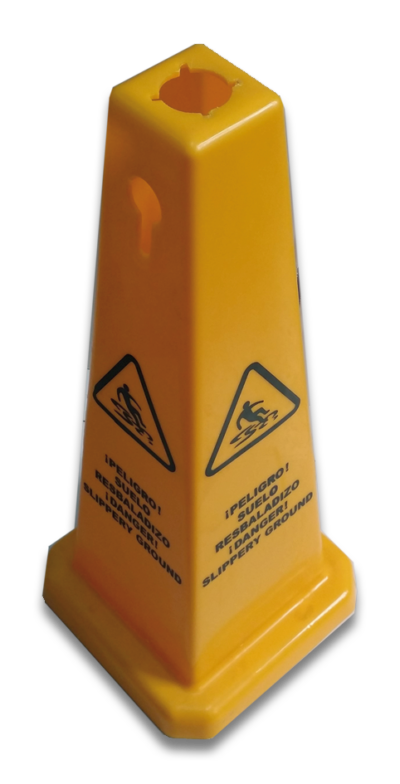 CONO A 4 CARAS `SUELO RESBALADIZO`