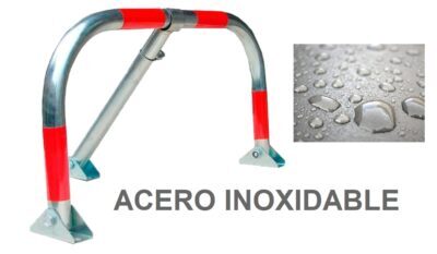 VALLA PARKING  MOD CLASSIC ACERO INOX. C/PORTACANDADO