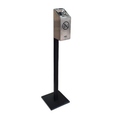 CENICERO PARED MINI ACERO INOX C/SOPORTE