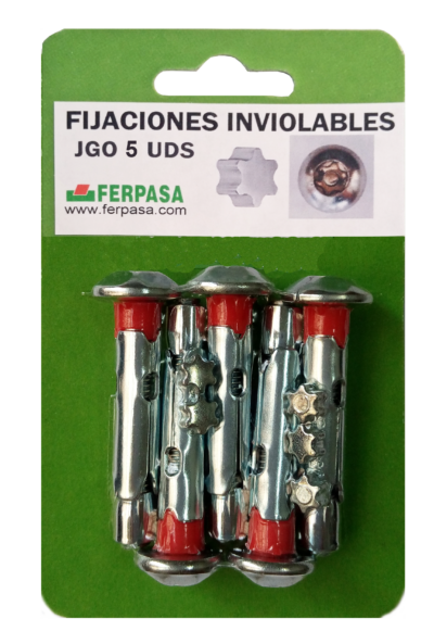 JGO. FIJACIONES ANCLAJE PARED (5 UND)