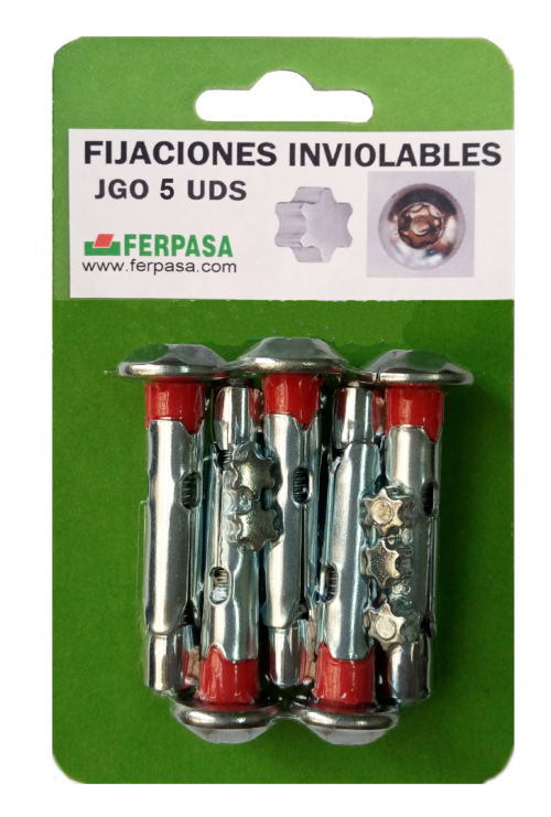 JGO. FIJACIONES ANCLAJE PARED (5 UND)
