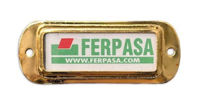 TARJETERO DORADO 86X33 MM