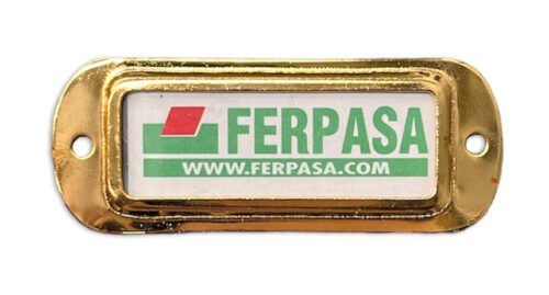 TARJETERO DORADO 86X33 MM