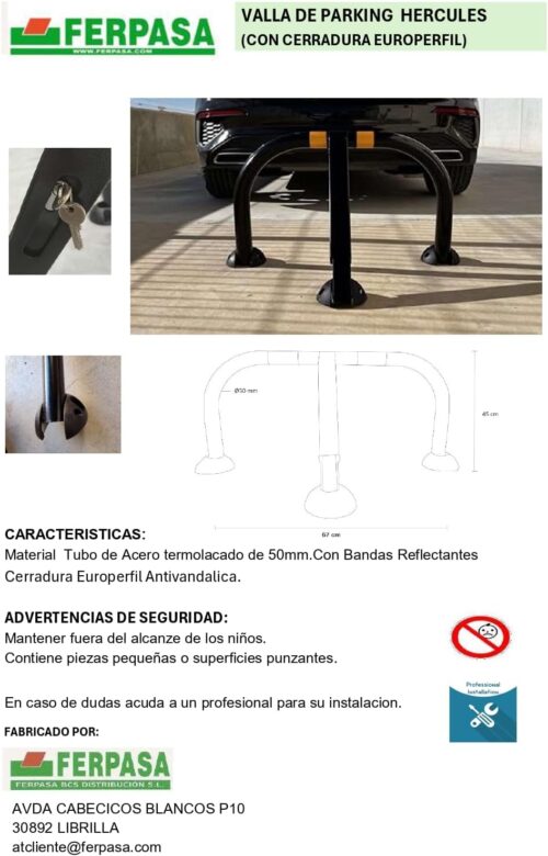 VALLA PARKING MOD HÉRCULES  C/CERR EUROPERFL - Imagen 5