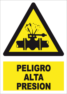 CARTEL Nº 7022 - PELIGRO ALTA TENSION 29,7X21 CM