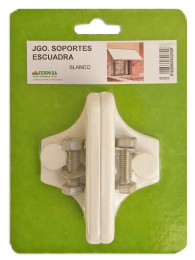 JGO.2 SOPORTES ESCUADRA BLANCO BL.