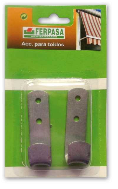 GANCHO CUERDA ZINCADO BL. 2