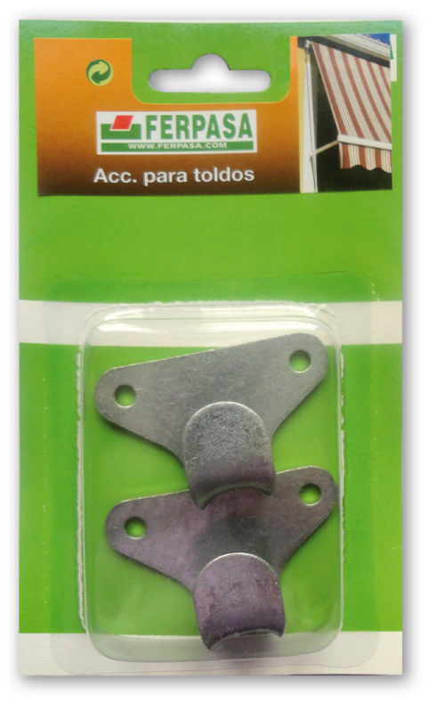 GANCHO CORAZON ZINCADO BL. 2