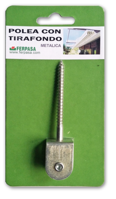 POLEA C/ TIRAFONDO METÁLICA BL
