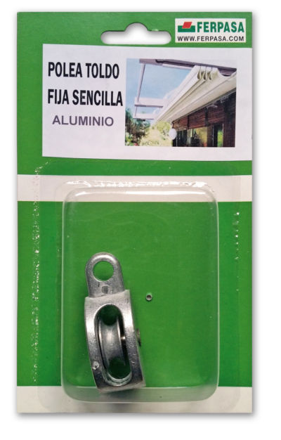 POLEA TOLDO FIJA SENCILLA  ALUMINIO