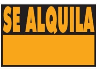 CARTEL Nº 8041 - `SE ALQUILA` 30X21