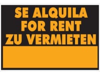 CARTEL Nº 8061 - `SE ALQUILA INTERN` 50X35