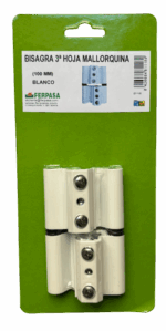 BISAGRA PARA INICIAL Y 3ª HOJA (MALLORQUINA) (100MM)