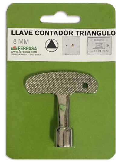 LLAVE CONTADOR TRIANGULO PQ 8 MM