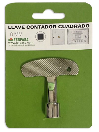LLAVE CONTADOR CUADRADILLO PQ 8 MM