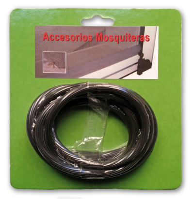 GOMA PARA MOSQUITERA FIJAS Y CORREDERAS (2 MT)