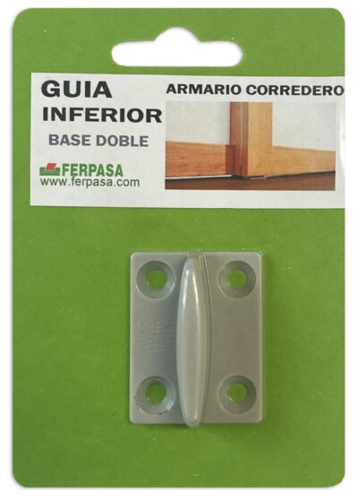 GUIA INFERIOR PLASTICO BASE DOBLE P/CORREDERAS BL1
