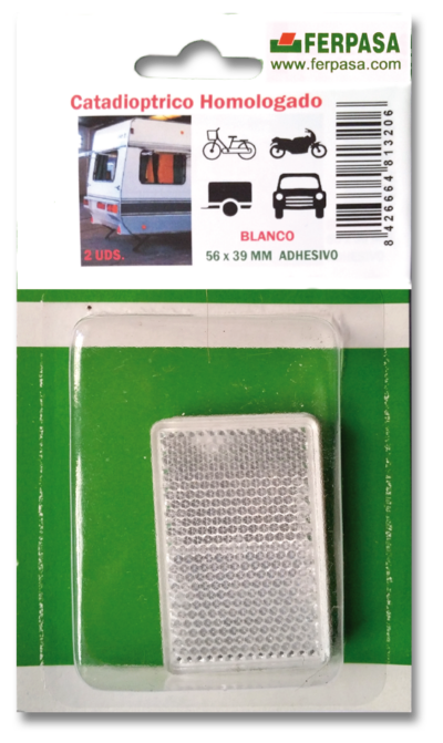 REFLECTANTE RTG ADH BLANCO(56X39mm) BL.2uu
