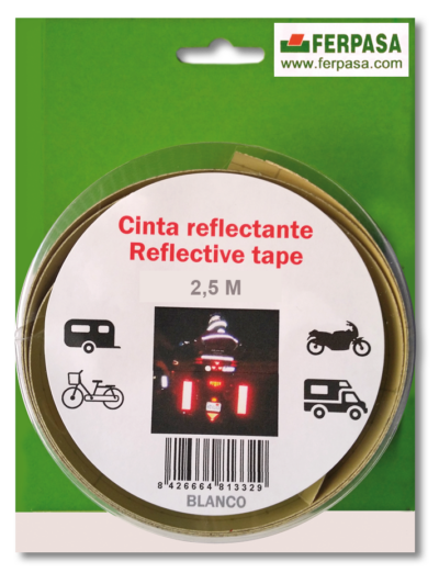 CINTA REFLECTANTE ADH 50mm BLANCA BL.2,5m
