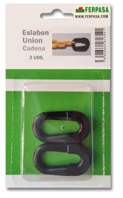 ESLABÓN UNIÓN CERRADO CADENA PL NEGRO BL.2uu