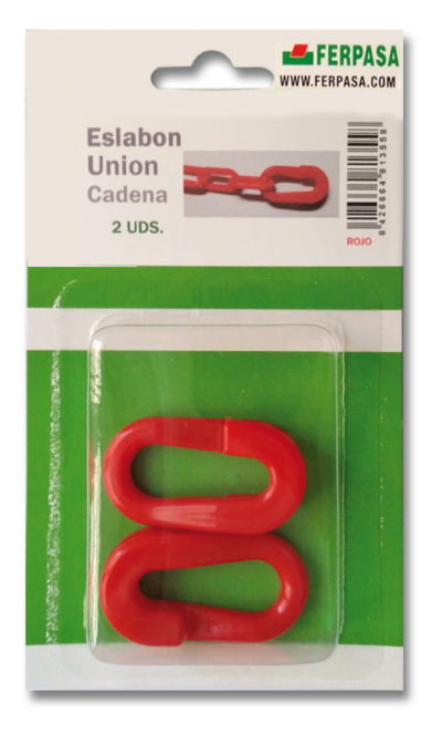 ESLABÓN UNIÓN CERRADO CADENA PL ROJO BL.2uu